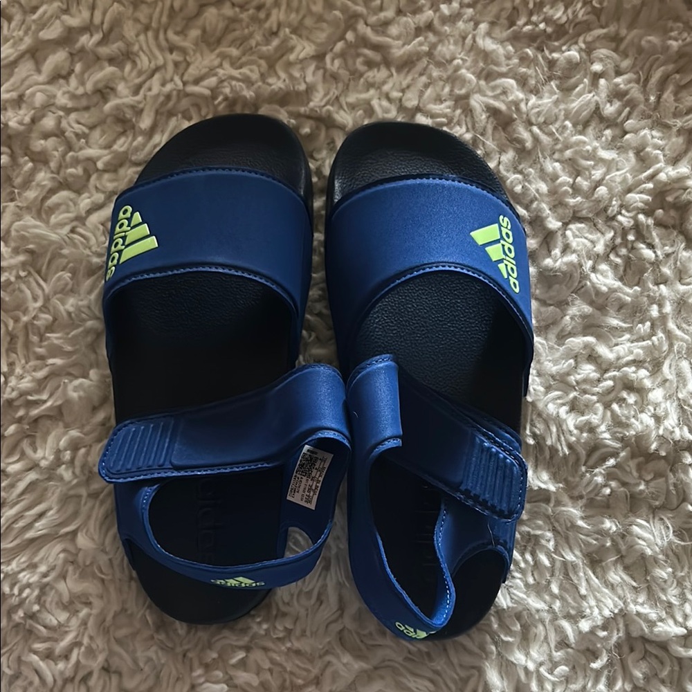 Adidas Blue Sporty Sandals with Adjustable Straps